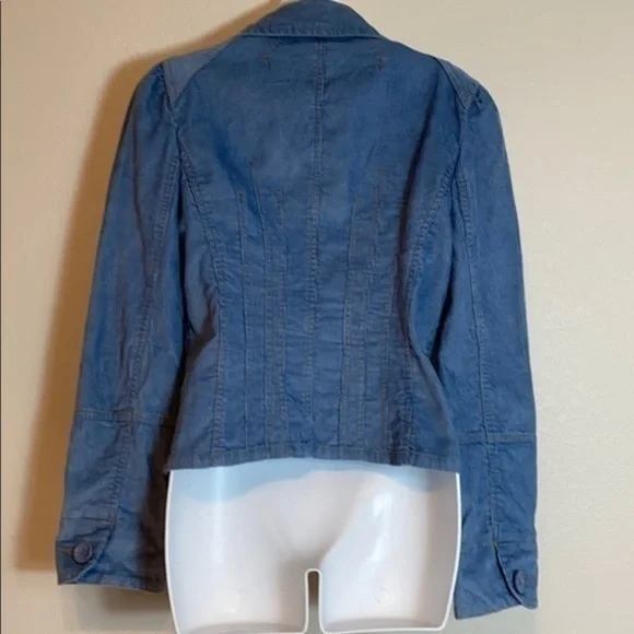 BB Dakota Light Blue Corduroy Jacket - Picture 3 of 6